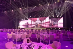 LED screen and AV setup by Topaz Events at Sharjah Excellence Awards venue
